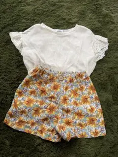 花柄ショートパンツとトップスセット まとめ売り