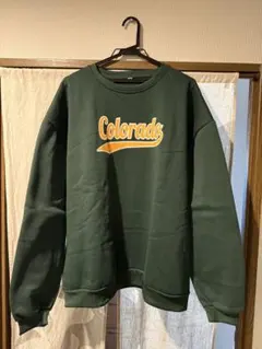 ロゴスウェット グリーン トレーナー