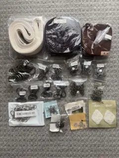 ハンドメイド資材 大量まとめ売り 金具 テープ 副資材セット