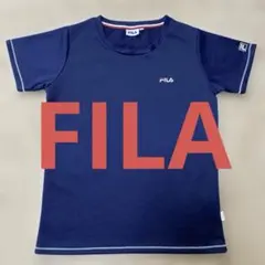 FILA 半袖Tシャツ ネイビー 吸汗速乾素材のサムネイル