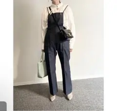 green labelエメルリファインズ★ネイビー サロペット ストラップ付き