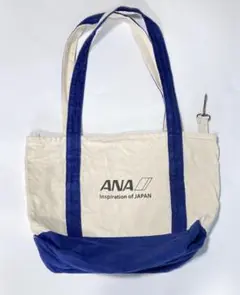 ANA トートバッグ アイボリー/ネイビー