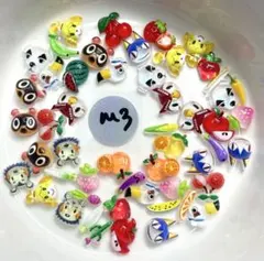 お得♪現品セット　m3番　どうぶつの森　クリアタイプ　ネイルパーツ