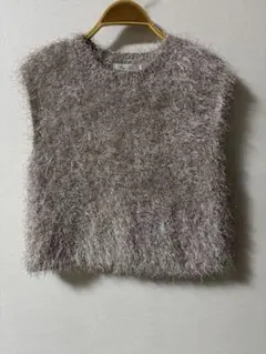 シャギーベスト