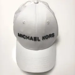 MICHAEL KORS ホワイトベースボールキャップ