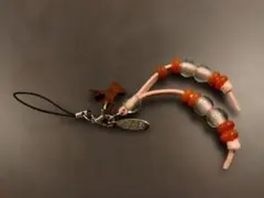 宮古島　イニシャル（Ｙ） ガラスビーズ ストラップ