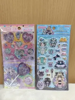 名探偵プリキュア　キャンディチャームシール　変身きせかえシール　2種セット