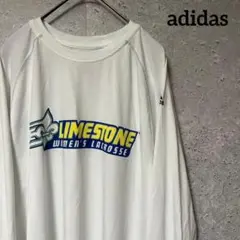 adidas アディダス ロンT 長袖 スポーツ ラクロス ポリエステル M