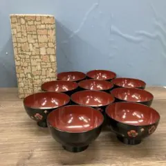 冠 葵 蒔絵 吸物椀 十客茶懐石道具会席 - メルカリ