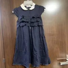 タルティーヌ　エ　ショコラ　130 紺　ネイビー　ワンピース