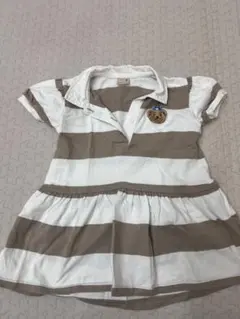 petit main ポロシャツスタイル ワンピース 90cm