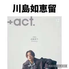 +act. プラスアクト 川島如恵留 切り抜き