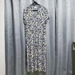 花柄　ロング　ワンピース　綺麗め