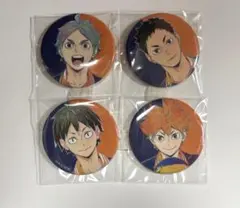 ハイキュー!! 缶バッジ 4個セット烏野高校