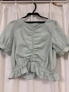 C.O.L.Z.A 半袖ギンガムチェックトップス M ハニーズ　夏服のサムネイル