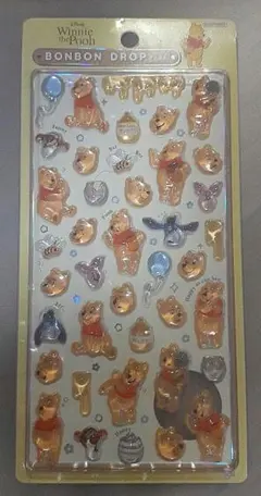 ぼんぼんドロップシール　プーさん