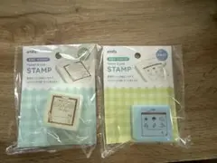 イラスト入りスタンプ2個セット