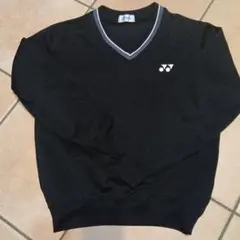 YONEX 黒 Vネック ウォームアップウェア SS
