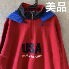 【希少/90s】ポロスポーツ ラルフローレン ハーフジップ スウェット USA