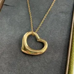 18金 ゴールド ティファニー Tiffany オープンハート ネックレス