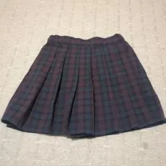 チェック柄キュロットスカート