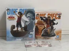 新品未開封品 一番くじワンピース A賞ルフィ魂豪示像＋C賞海賊王に俺は