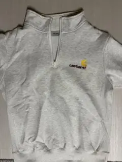 Carhartt ハーフジップ スウェット グレー
