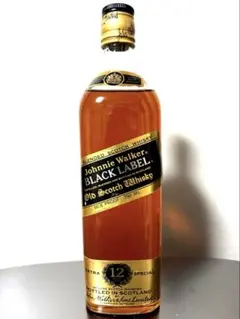 古酒 ジョニーウォーカー ブラックラベル 12年 未開栓750ml 黒金キャップのサムネイル