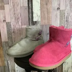 KOOLABURRA by UGG  2足セット　ピンク＆グレー　22.0cm