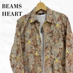 BEAMS HEART 総柄シャツ　長袖シャツ　ビームスハート　トップス