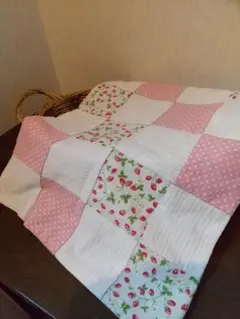 handmade＊パッチワーク 32×48cm フリークロス 裏、表、２枚作りのサムネイル