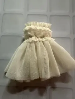 リカちゃん用　チューブミニトップス　ホワイト