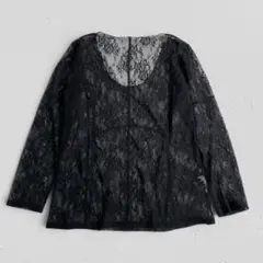 C’EST CHIC’A♡総レースシアーブラウス　ブラック　M相当のサムネイル