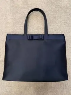 【新品未使用】ESCOMUL ネイビー リボン付きトートバッグ　 お受験