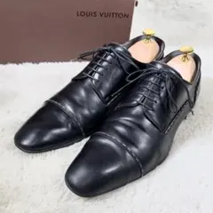 LOUIS VUITTON 黒ビジネスシューズ 5.5新品箱付き LOUIS VUITTON ルイ ヴィトン 靴 メンズ ブランド シューズ 革靴
