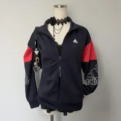 y2k 平成ギャル 海外ガール マクブリング adidas デカロゴ ジャージ