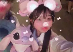 ディズニー スティッチ エンジェル カチューシャ ぬいぐるみ ピンク 上海 耳