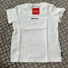 ミキハウス　白　ロゴ　Tシャツ