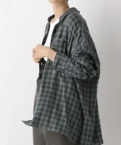 レプシィム　BIGチェックシャツチュニック