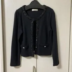 L.A.beau-je カーディガン スパンコール