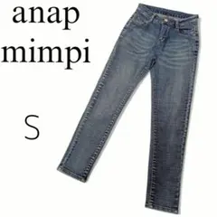 アナップミンピ スキニーデニム S ブルー 海 anap mimpiのサムネイル