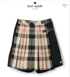 Kate spade チェックラップキュロットスカート 150