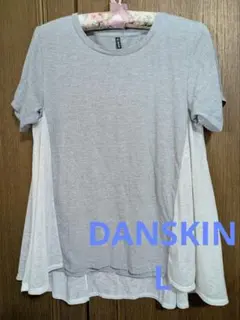 DANSKIN 半袖 Tシャツ 明るいグレー ホワイト Lサイズのサムネイル