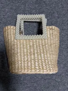 ZARA パール カゴバッグのサムネイル
