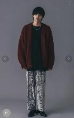 タイムセール Lui’sアルパカ混シャギーカーディガン