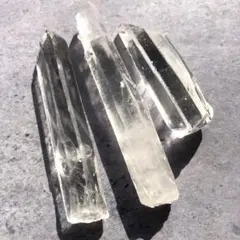 【大きめ！３本セット！バーコード綺麗】レムリアンシードクリスタル　水晶　ポイント