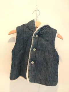 Baby GAP キルティングデニムベアベスト 12~18M/80cm
