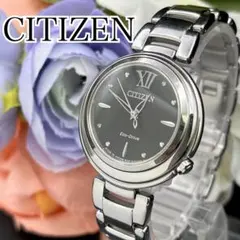 希少【稼動品】腕時計　CITIZEN シチズン　エコドライブ　ソーラー　ブラック
