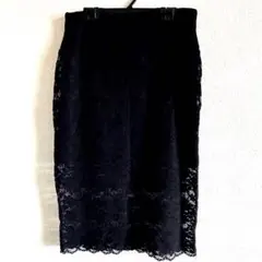 ZARA TRAFALUC ブラック レース タイトスカート USA-Mサイズのサムネイル