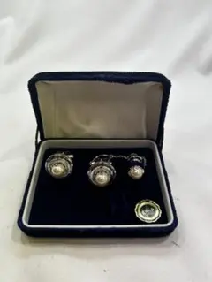 パール付きカフスとピアスセット